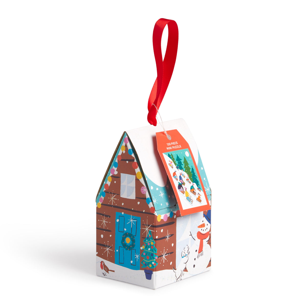 GALISON Winter Sledding 130 Piece Puzzle Ornament