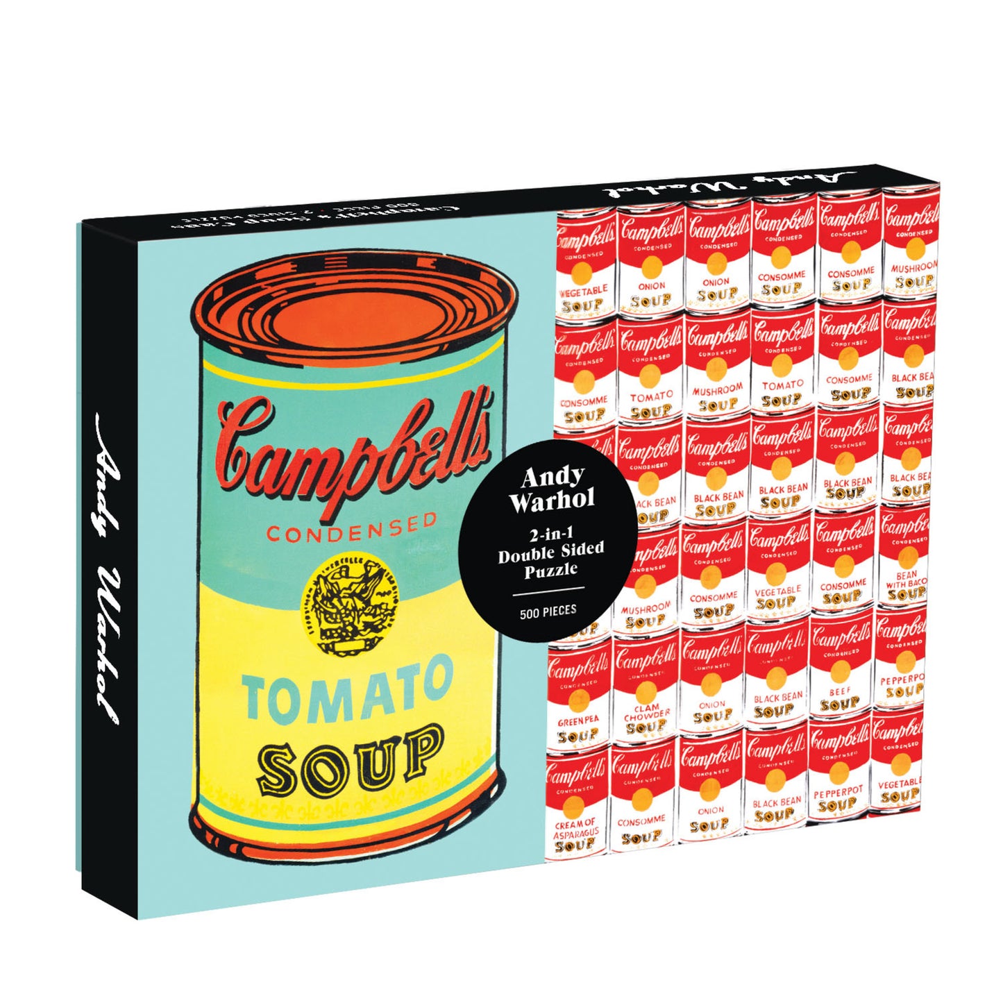 GALISON Andy Warhol Soup Can 2-sided 500 Piece Puzzle