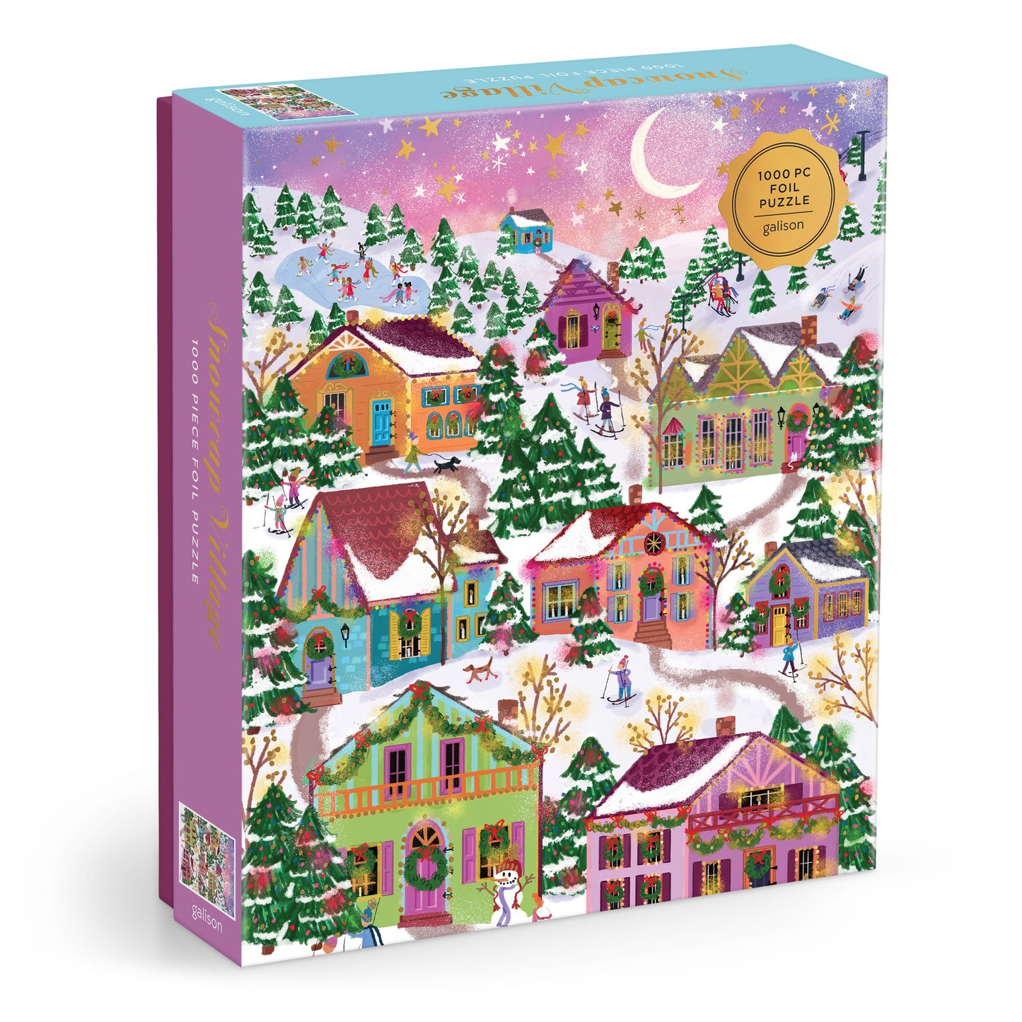 GALISON Joy Laforme Snowcap Village 1000 Piece Foil Puzzle