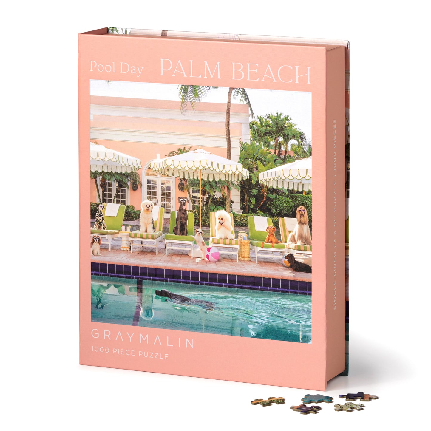 GALISON Gray Malin Palm Beach 1000 Piece Book Box Puzzle
