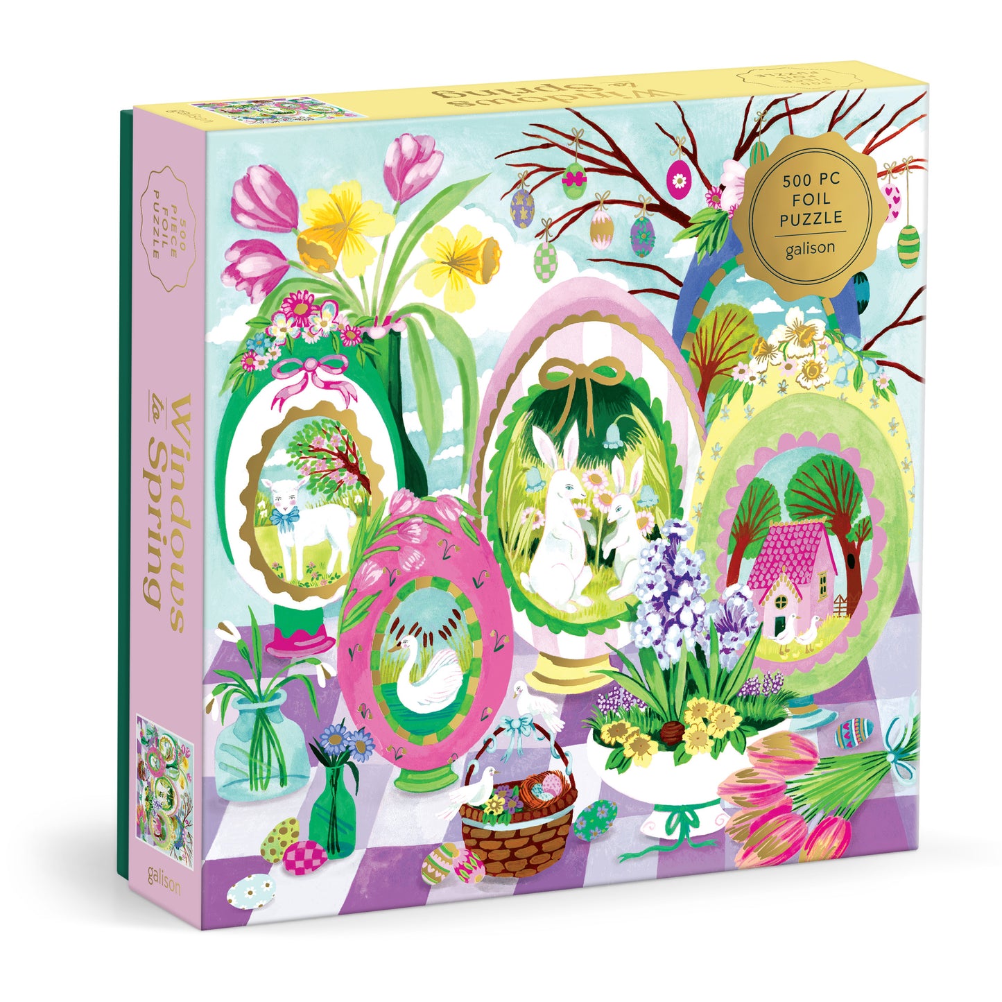 GALISON Windows To Spring 500 Piece Foil Puzzle