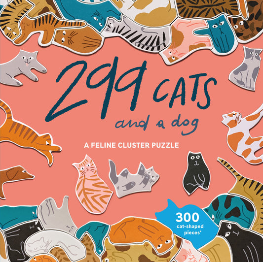 LAURENCE KING 299 Cats (and a Dog) 300 Piece Cluster Puzzle