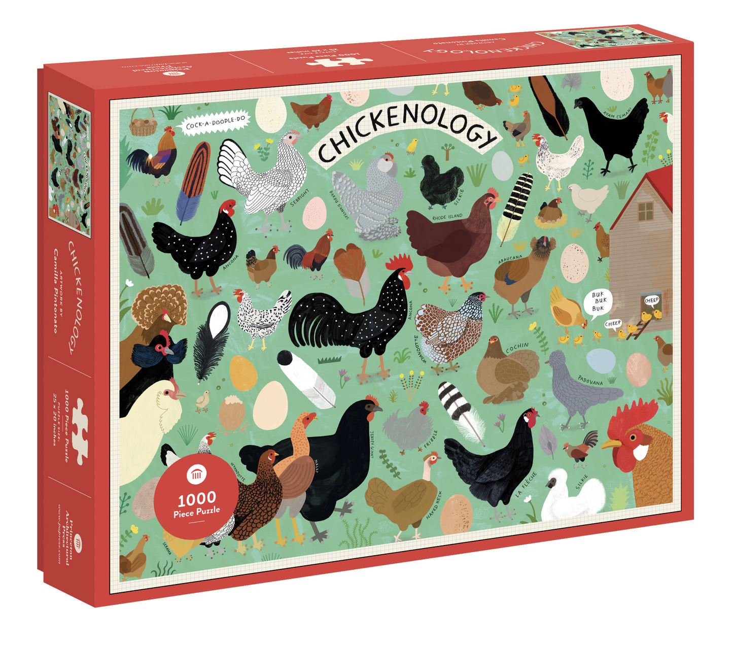 PAPRESS Chickenology 1000 Piece Puzzle
