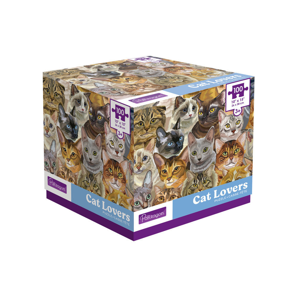PARRAGON Cat Lovers 100pieces puzzle in cube