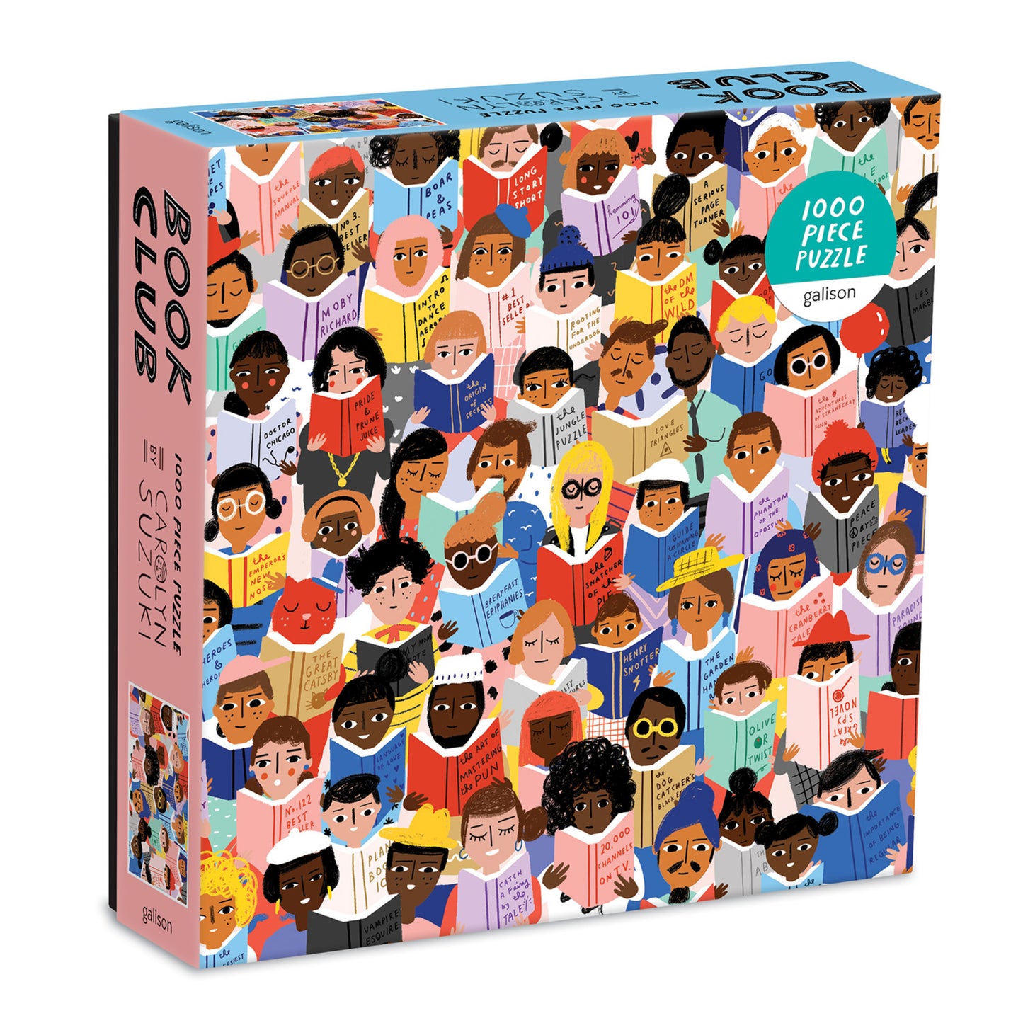 GALISON Book Club 1000 Piece Puzzle In a Square Box