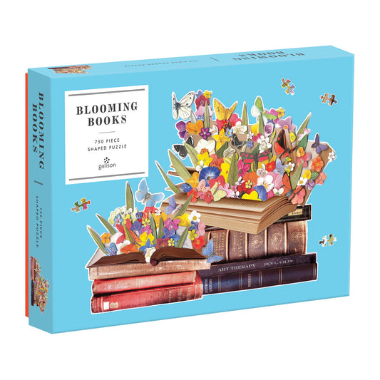 GALISON Blooming Books 750 Piece Shaped Puzzle