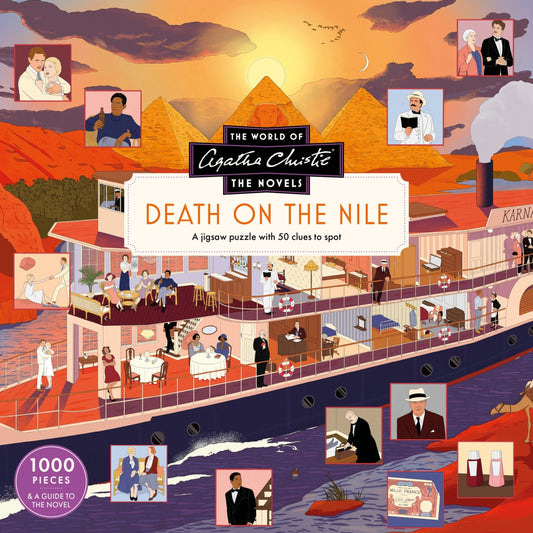 LAURENCE KING The World of Agatha Christie: Death on the Nile: A 1000-piece jigsaw puzzle with 50 clues to spot