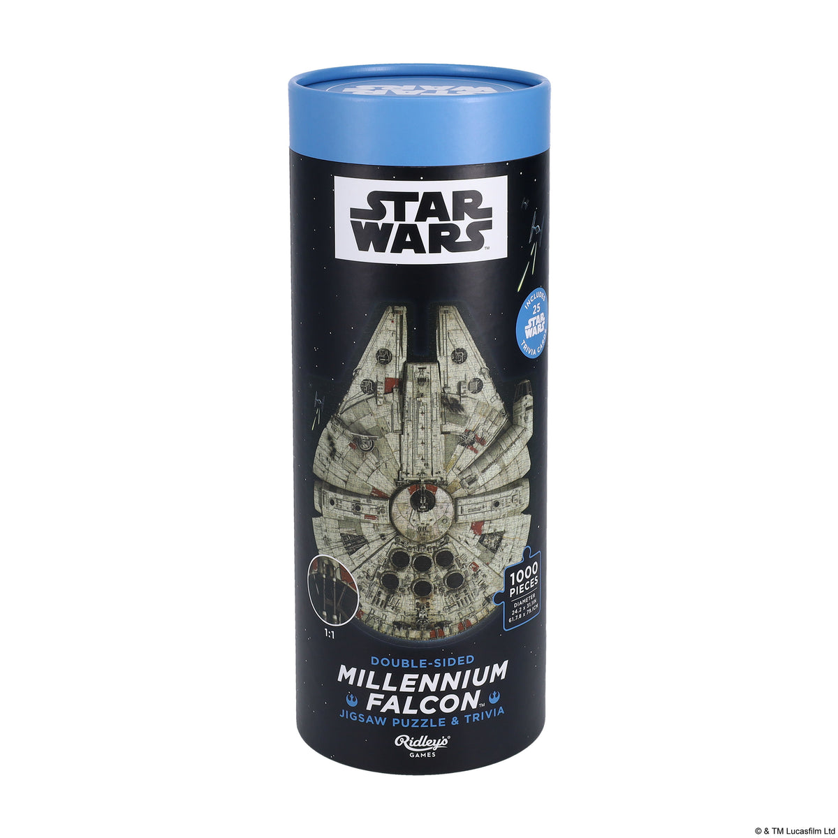RIDLEY'S Star Wars Millennium Falcon Jigsaw Puzzle and Trivia-1000pcs