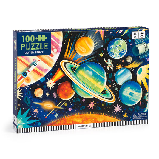 MUDPUPPY Outer Space 100 Piece Puzzle