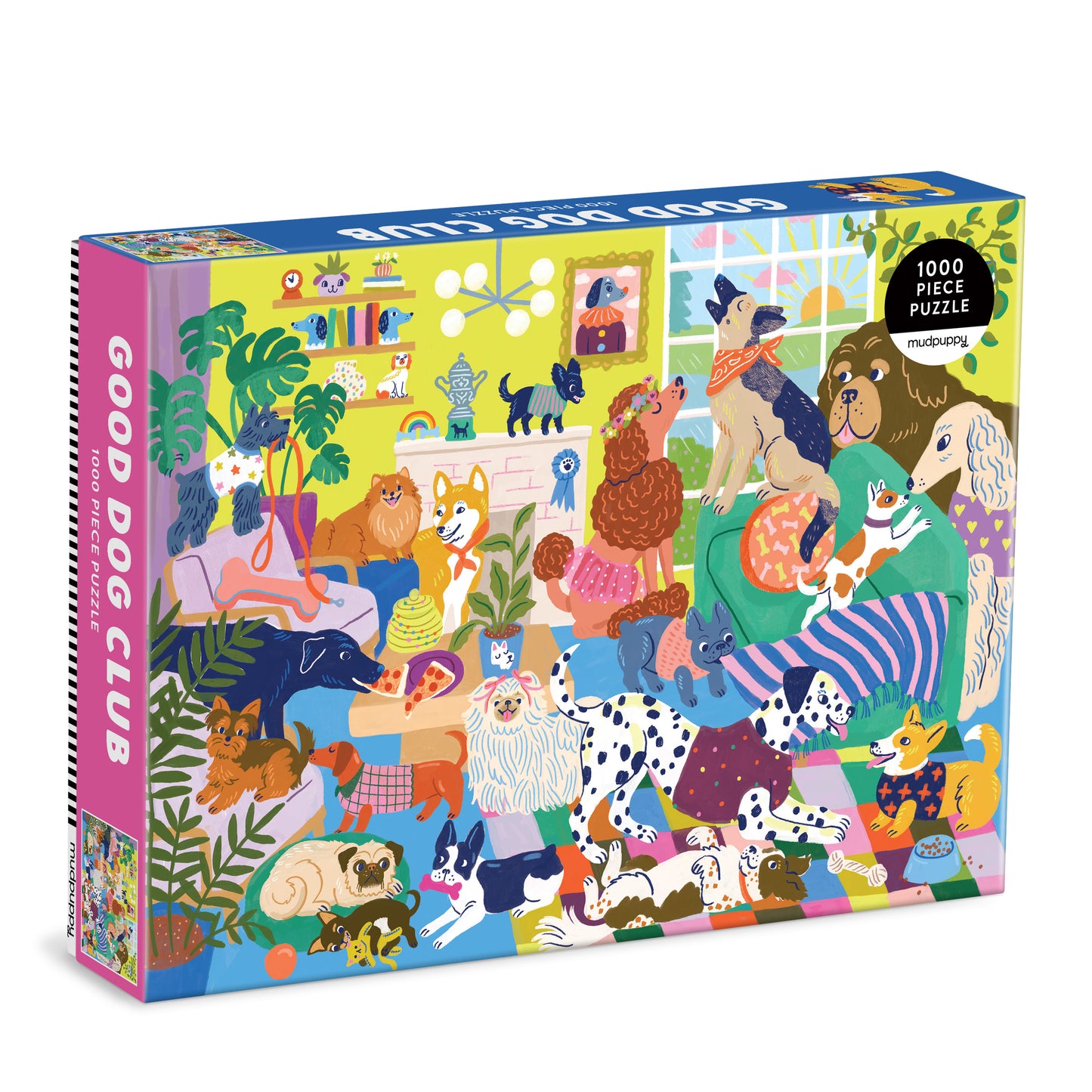 MUDPUPPY GALISON Good Dog Club 1000 Piece Family Puzzle