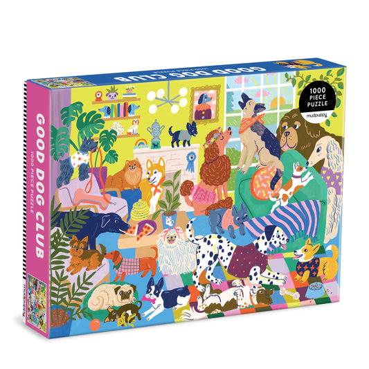 MUDPUPPY GALISON Good Dog Club 1000 Piece Family Puzzle