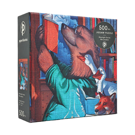 PAPERBLANKS Moonlight Stories 500 Piece Jigsaw Puzzle by Paperblanks (Merrymakers)