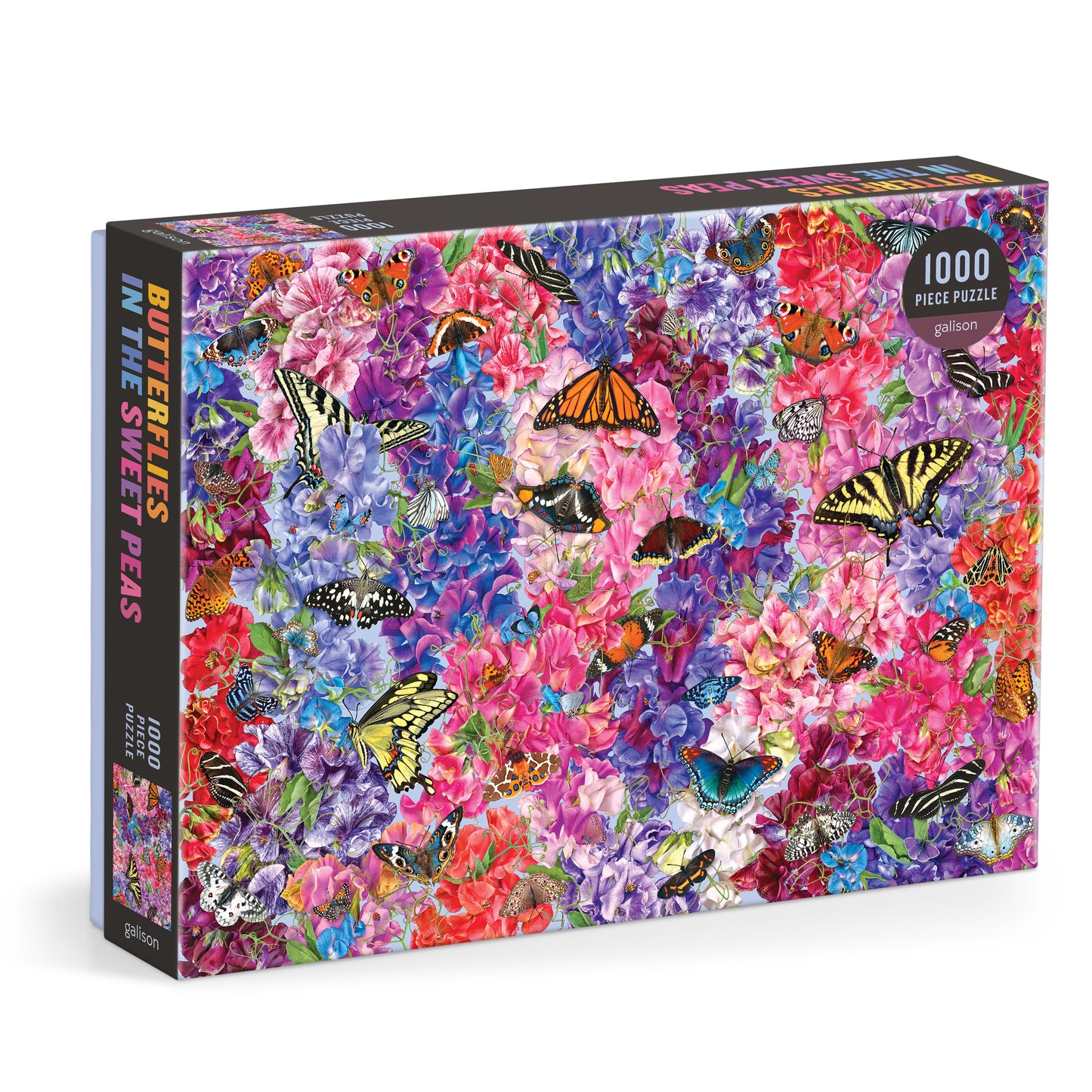 GALISON Troy Litten Butterflies In the Sweet Peas 1000 Piece Puzzle