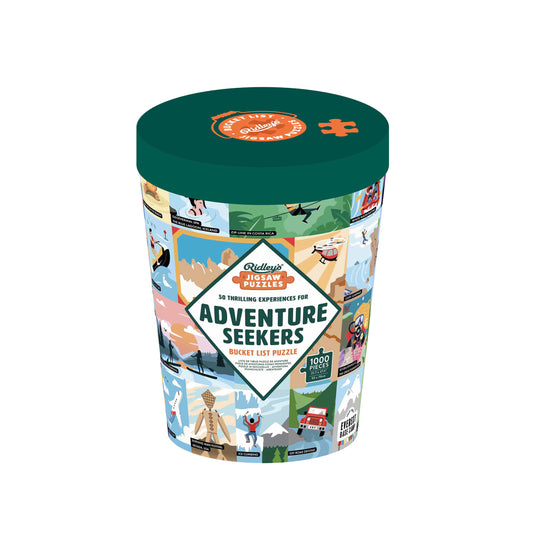 RIDLEY'S 50 Thrilling Experiences for Adventure Seekers 1000-piece Bucket List Jigsaw Puzzle