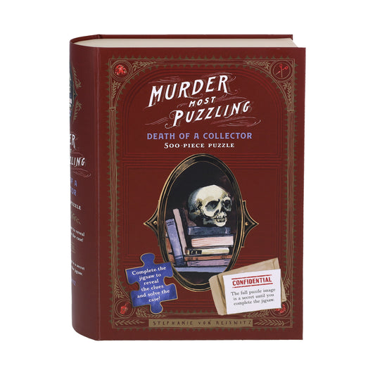 CHRONICLE BOOKS Murder Most Puzzling Death of a Collector 500-Piece Puzzle