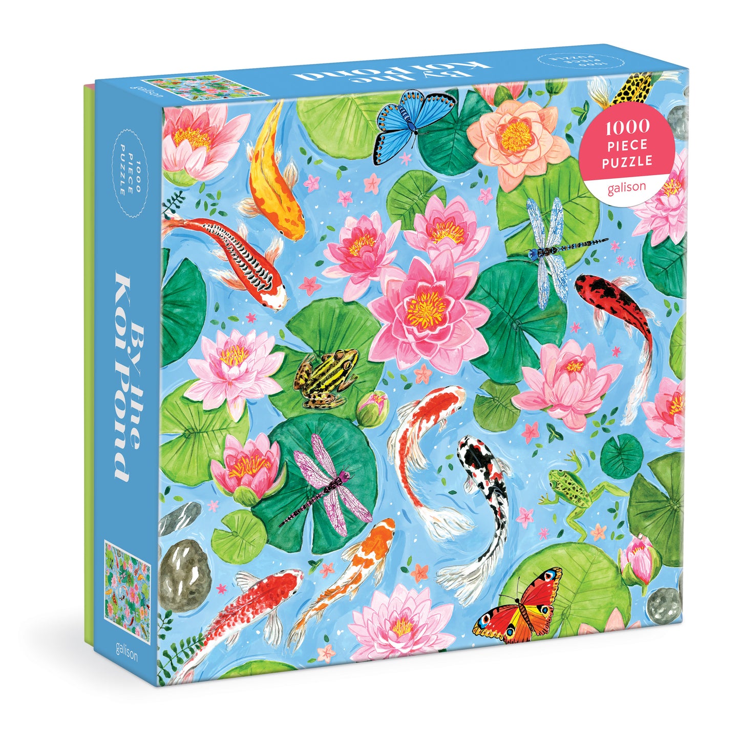GALISON By The Koi Pond 1000 Piece Puzzle in Square Box