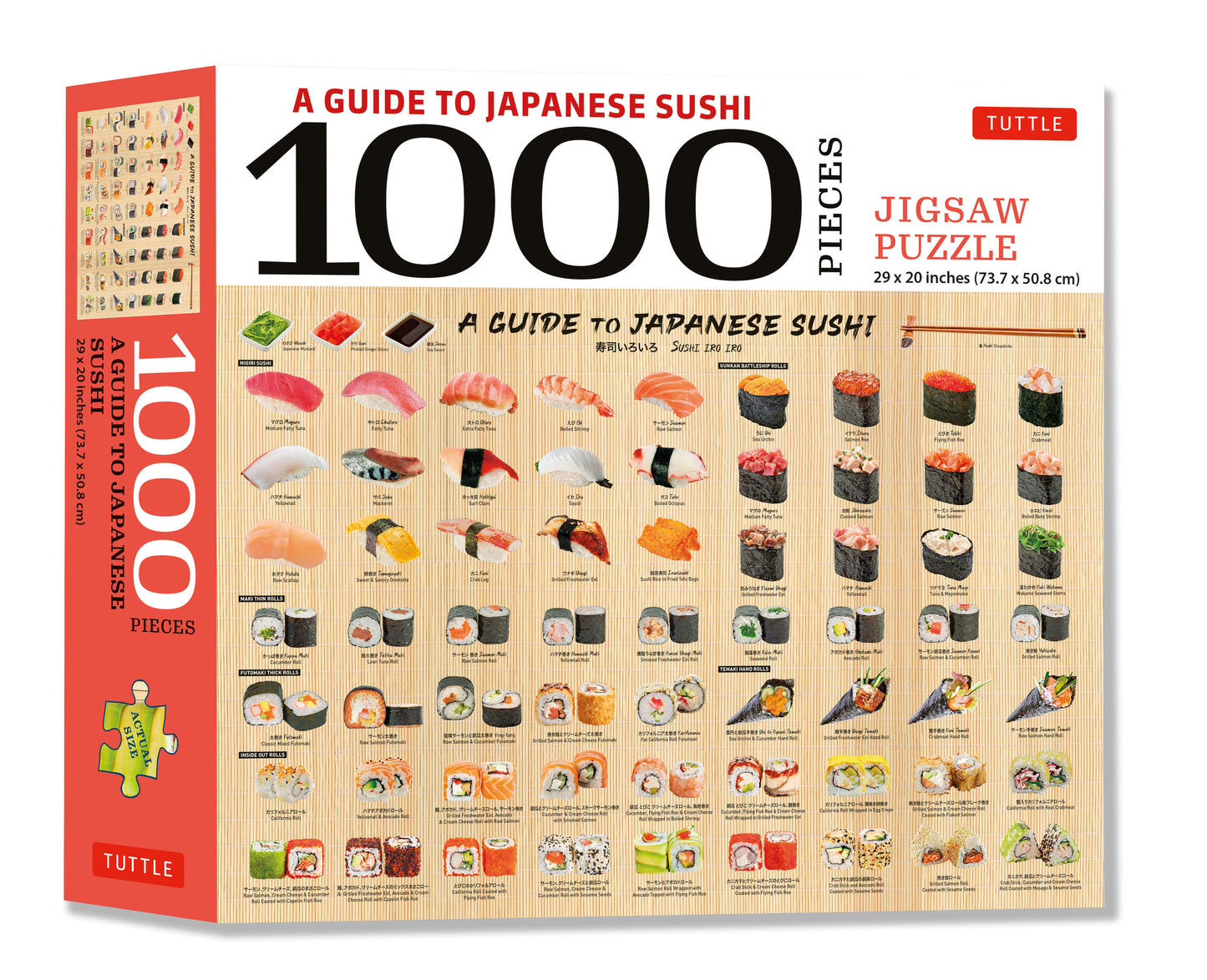 TUTTLE A Guide to Japanese Sushi - 1000 Piece Jigsaw Puzzle