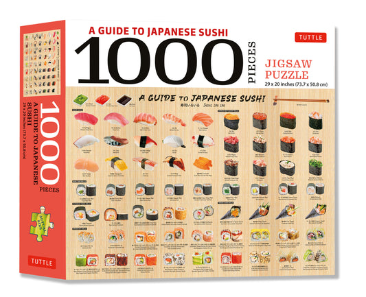 TUTTLE A Guide to Japanese Sushi - 1000 Piece Jigsaw Puzzle