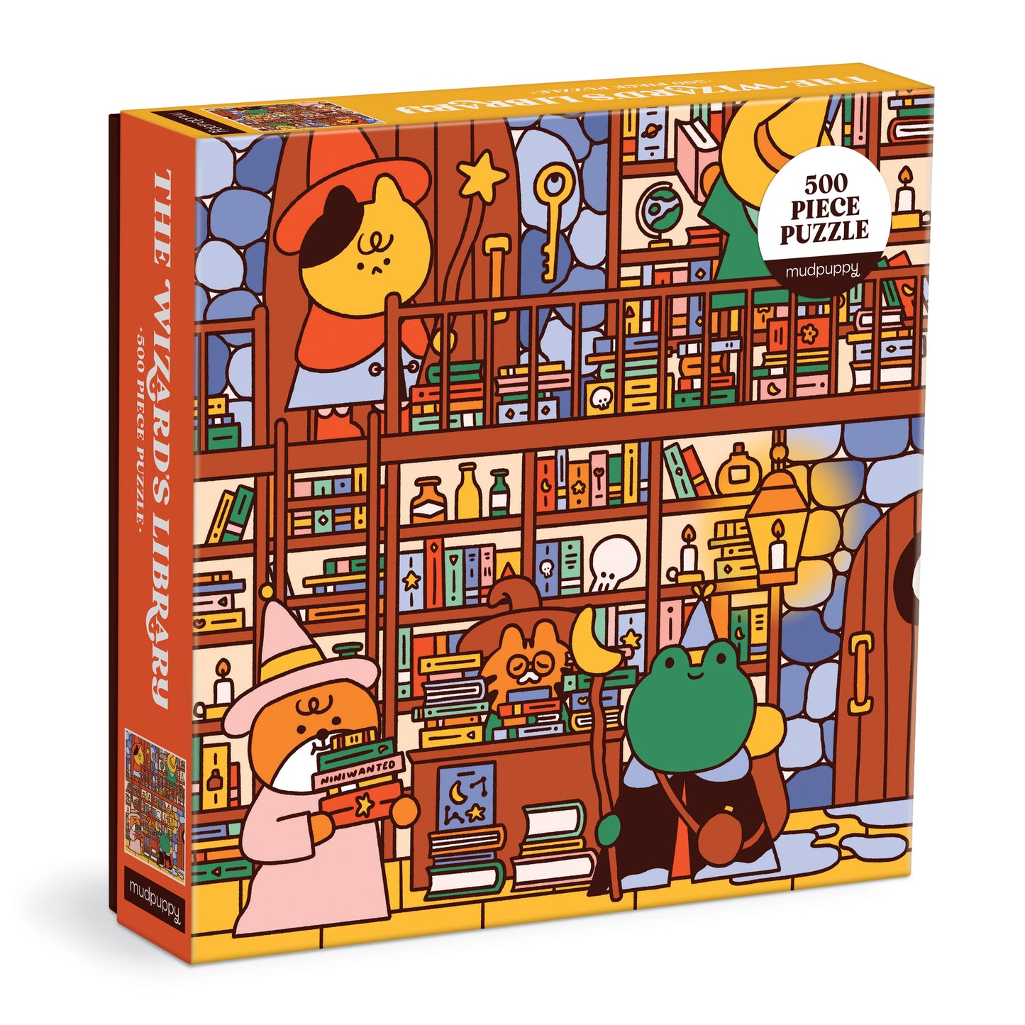 MUDPUPPY The Wizard's Library 500 Piece Family Puzzle
