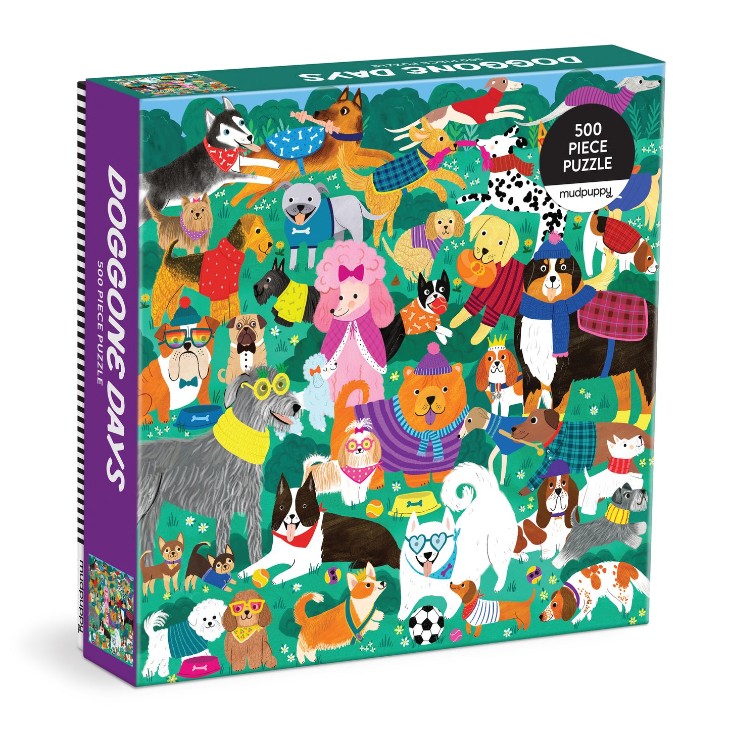 MUDPUPPY Doggone Days 500 Piece Family Puzzle