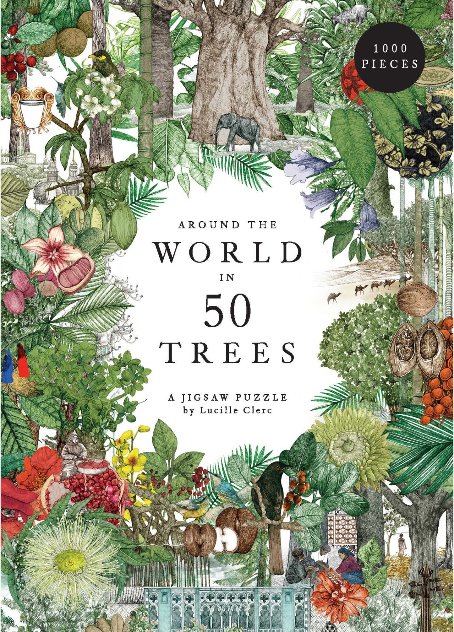 LAURENCE KING Around the World in 50 Trees 1000 Piece Puzzle