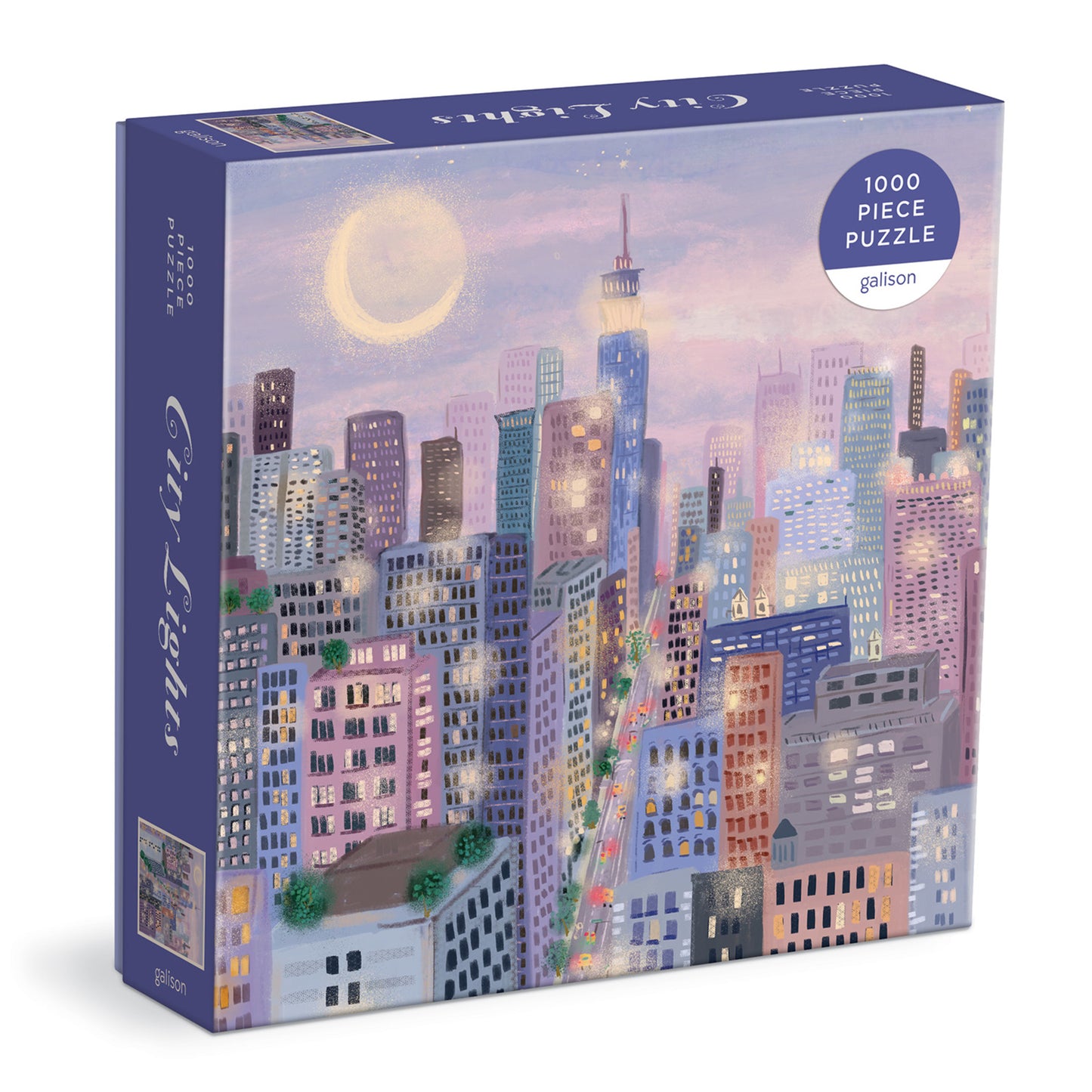 GALISON City Lights 1000 Pc Puzzle In a Square box