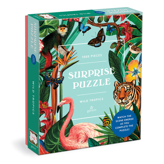 GALISON Wild Tropics 1000 Piece Surprise Puzzle