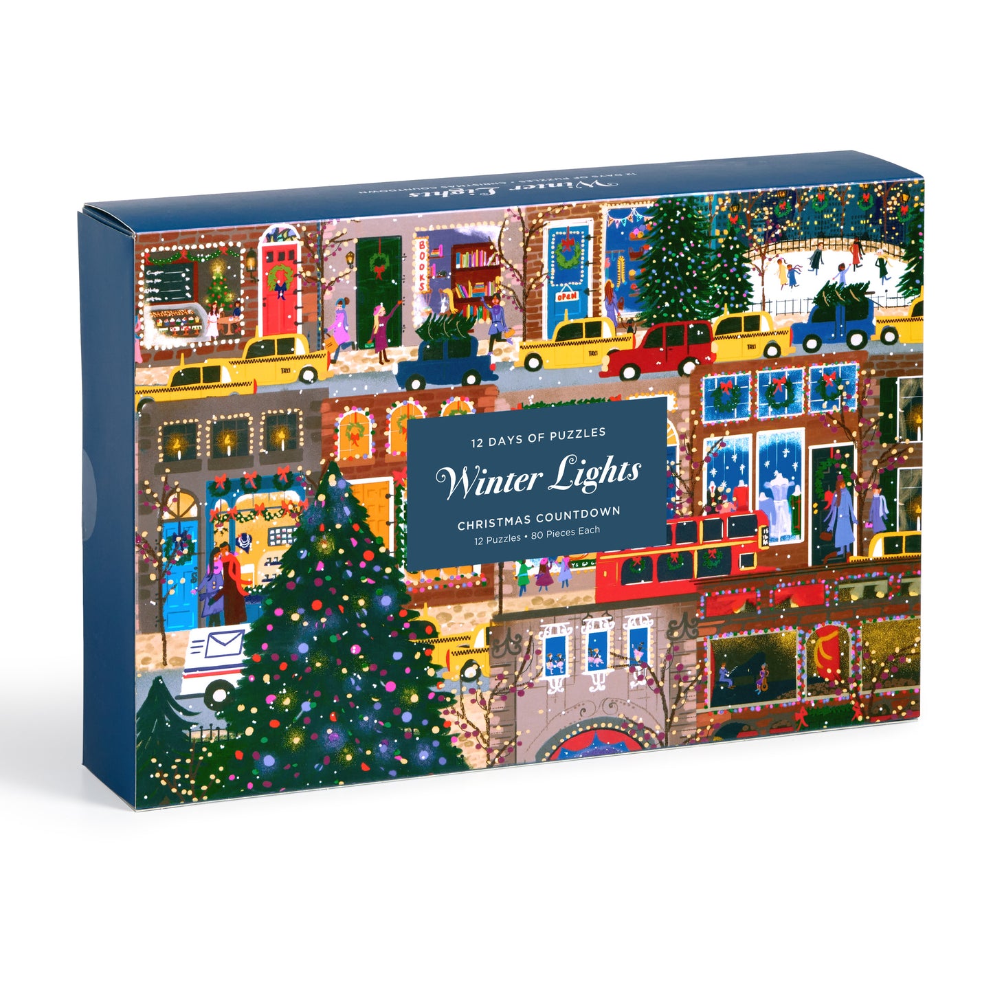 GALISON Joy Laforme Winter Lights 12 Days of Puzzles Holiday Countdown