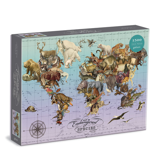GALISON Wendy Gold Endangered Species 1500 Piece Puzzle