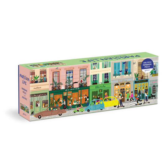 GALISON Parisian Life 1000 Piece Panoramic Puzzle