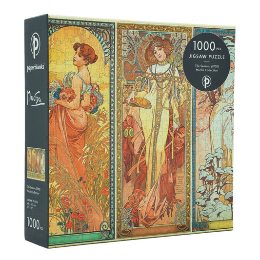 PAPERBLANKS The Seasons (1900) 1000 Piece Jigsaw Puzzle, Mucha (Mucha Collection)
