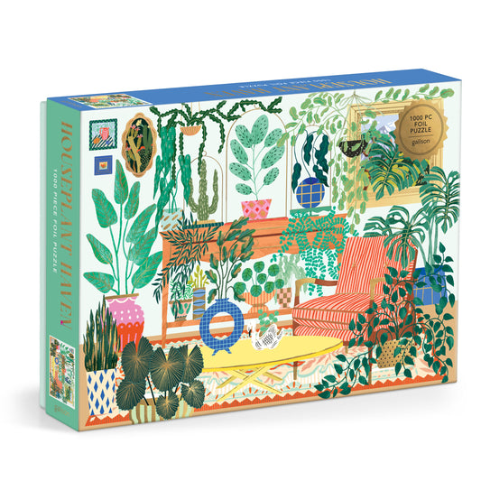 GALISON Houseplant Haven 1000 Piece Foil Puzzle