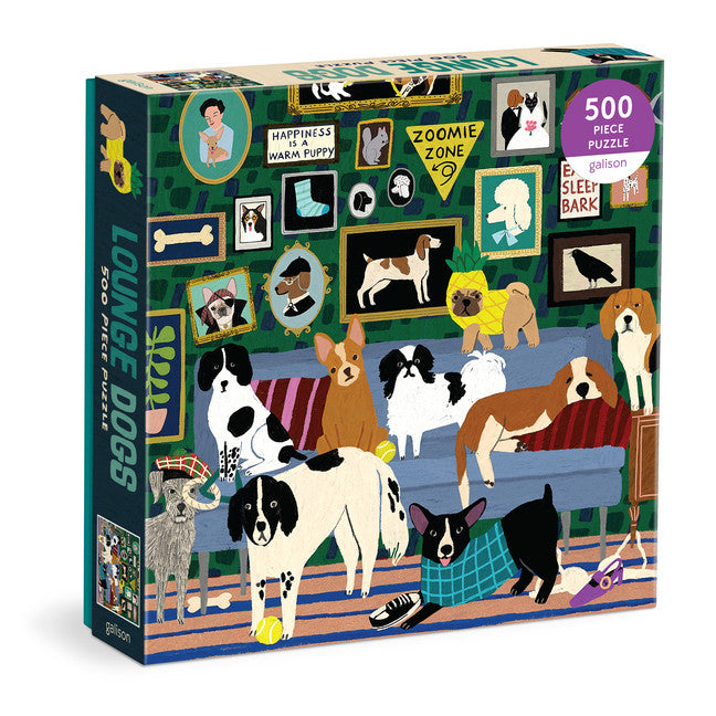 GALISON Lounge Dogs 500 Piece Puzzle
