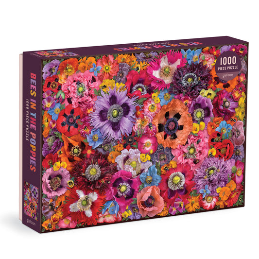 GALISON Bees in the Poppies 1000 Piece Puzzle
