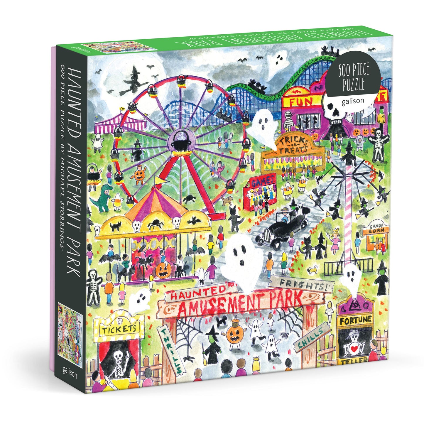 GALISON Michael Storrings Haunted Amusement Park 500 Piece Puzzle