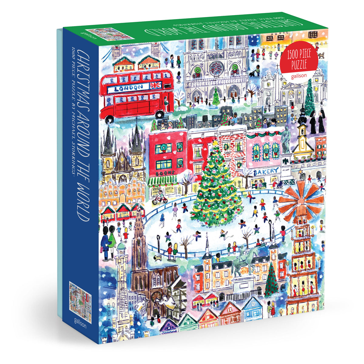 GALISON Michael Storrings Christmas Around The World 1500 Piece Puzzle