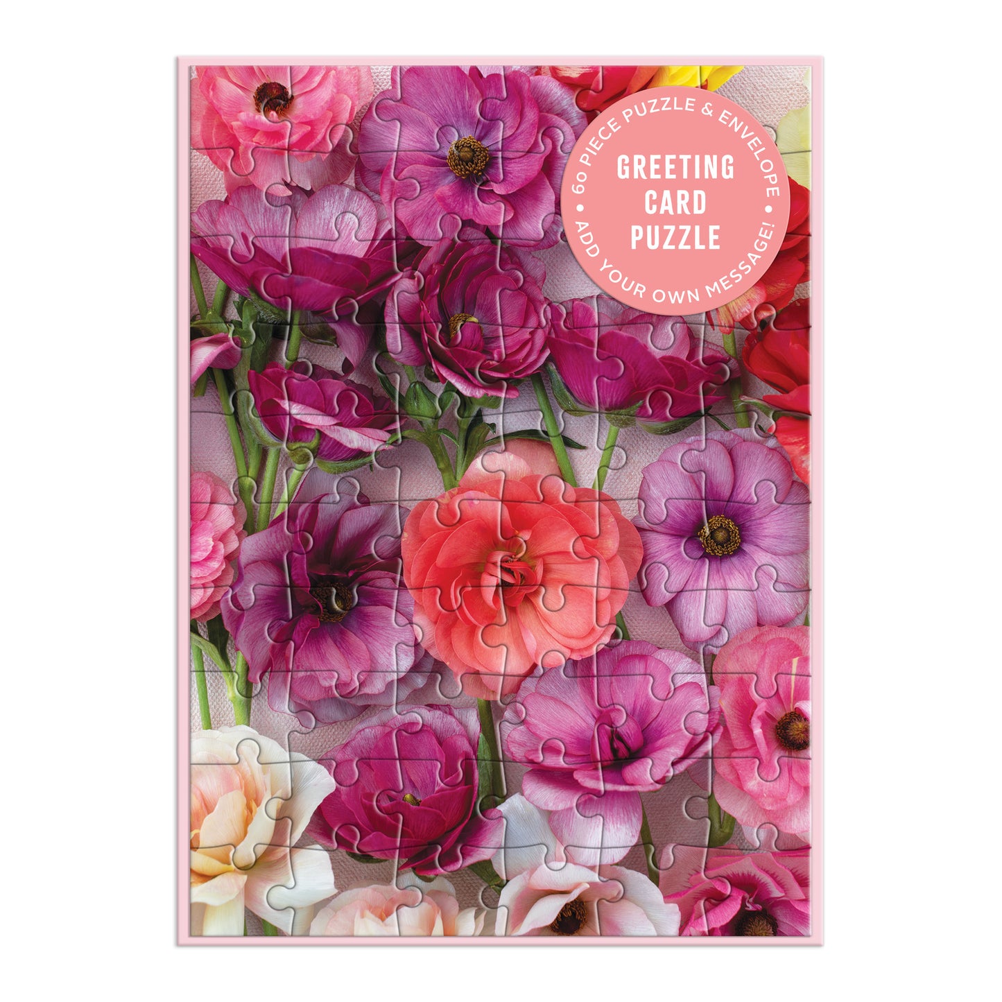 GALISON Ranunculus Greeting Card Puzzle