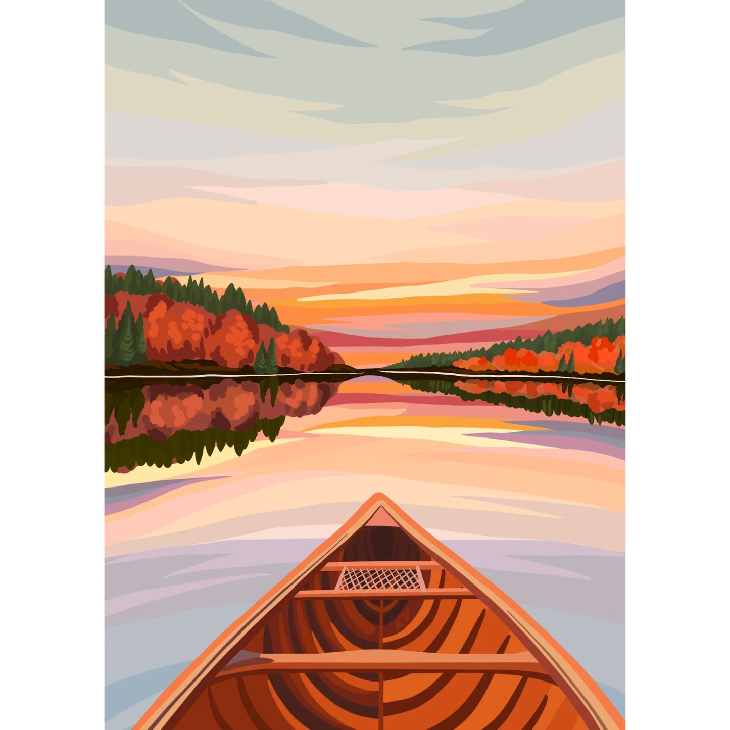 VILLAGER Canoeing at Dawn | 500-Piece Puzzle for Adults | Designed in Canada by Kelsey Voss
