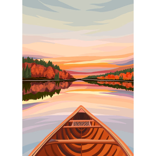 VILLAGER Canoeing at Dawn | 500-Piece Puzzle for Adults | Designed in Canada by Kelsey Voss