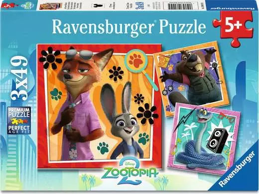RAVENSBURGER Zootopia 2 3x49 Pc Puzzle