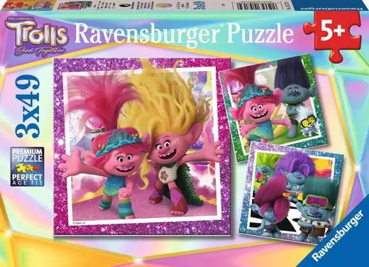 RAVENSBURGER Trolls Band Together 3x49 pc Puzzles