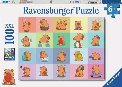 Ravensburger, Capybara, Children's puzzle 100 XXL pieces