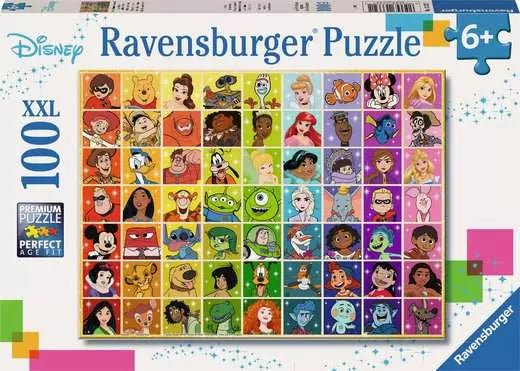 RAVENSBURGER Disney Color Palette 100 pc Puzzle