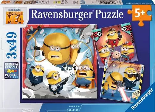 RAVENSBURGER Despicable Me - Minions, Children's puzzle 3x49 pieces