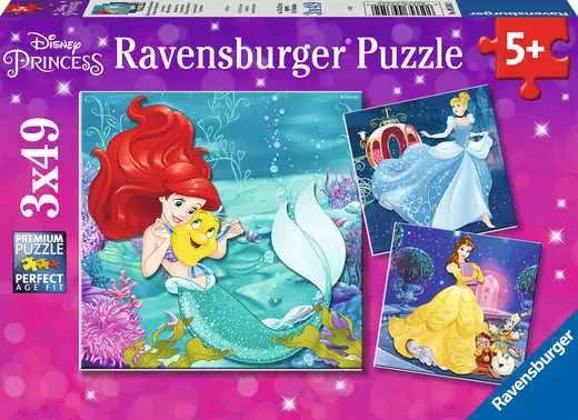 RAVENSBURGER Disney Princess Adventure 3x49 pc Puzzle
