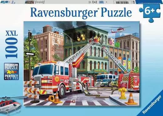 RAVENSBURGER Fire Truck Rescue 100 pc Puzzle