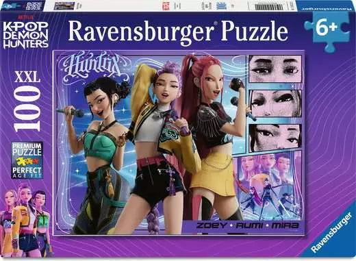 RAVENSBURGER KPop Demon Hunters - Happy fans, happy Honmoon! 100 pc Puzzle