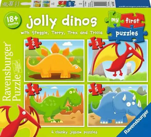 RAVENSBURGER MFP Jolly Dinos 2, 3, 4, 5 pc Puzzles