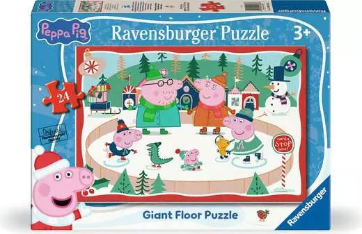 RAVENSBURGER, Peppa Pig - Christmas, Giant Floor, Children's puzzle 24 pieces