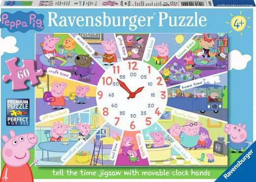 RAVENSBURGER Peppa Pig Tell the Time 60 Pc Puzzle